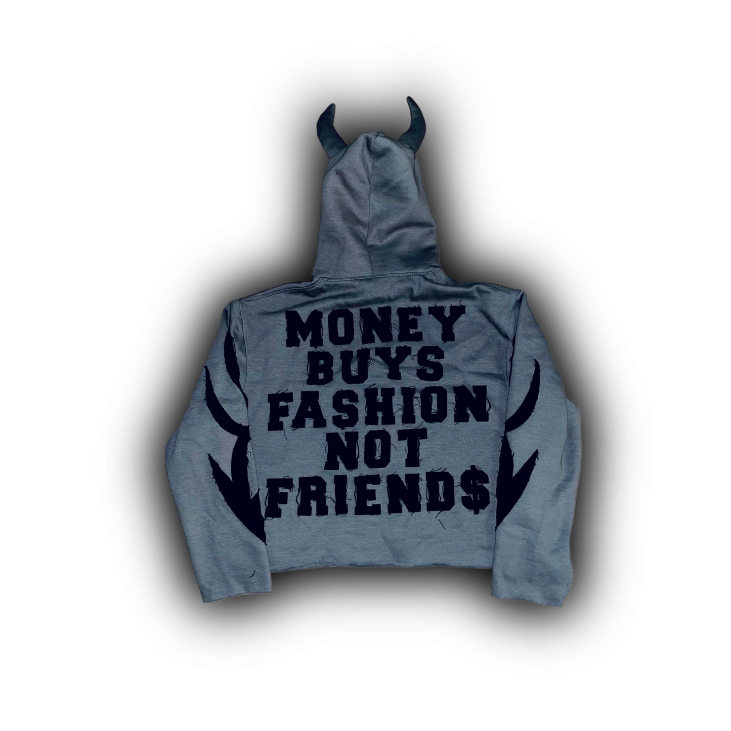 FOF Cropped Hoodie - Classic Gray