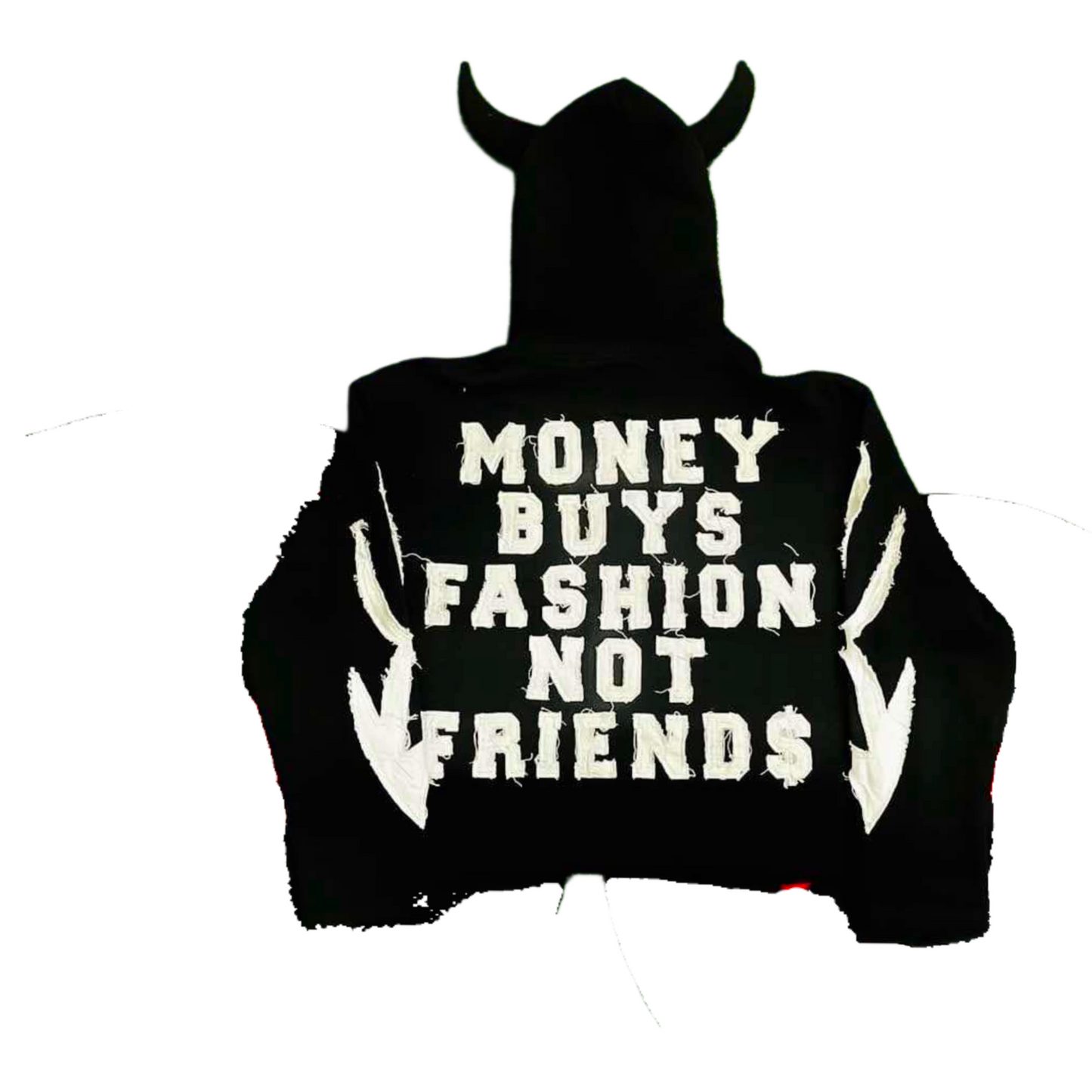 FOF Cropped Hoodie - Dual Tone Black & White